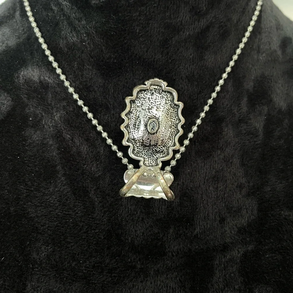 3 For $20! Elegant Silver Toned Necklace with Blue Gemstone